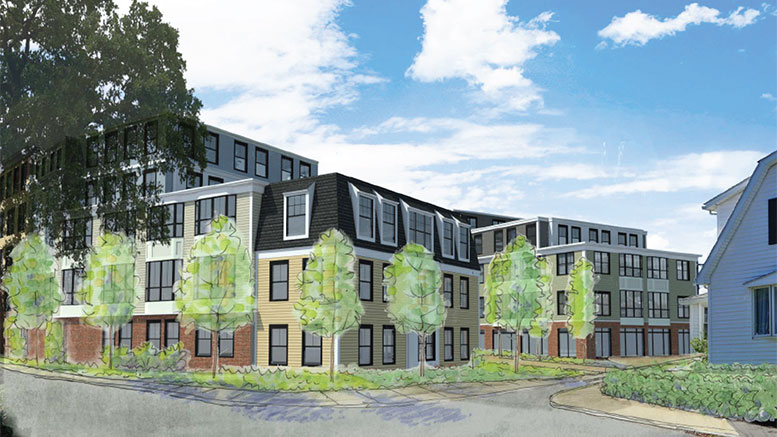 Falconi companies revised East Milton proposal increases proposed development size to 5 levels, 64 units