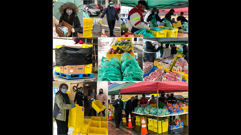 Community Fridge food drive. Photo Courtesy Elaine Benson.