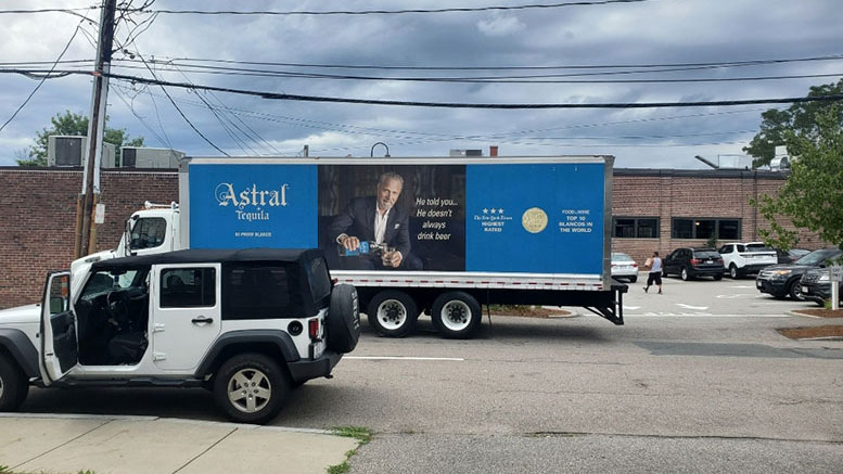 loading trucks in east milton square