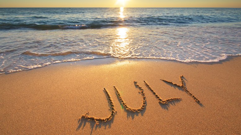 July - on beach Image: Canva