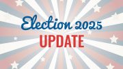 Text reading "Election 2025 Update" on a starburst background with stars.